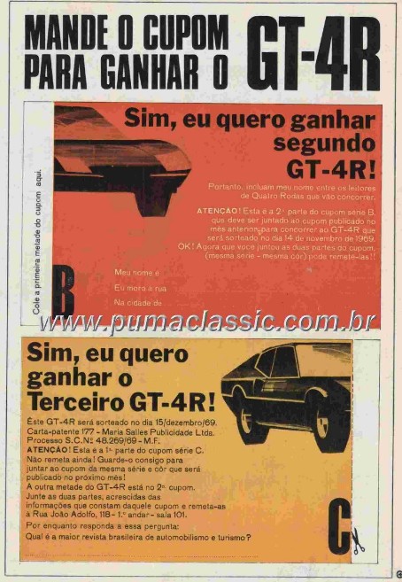 FORA DE SÉRIE BRASILEIRO ESPORTIVO GM PUMA GTB, REVISTA COLECIONISMO BR.  VOLAREBRASIL MINIATURAS 1/43 e RÉPLICAS 1/400